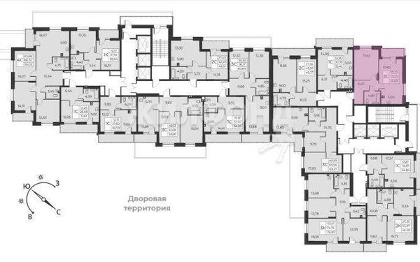 Квартира, 56.0 м²