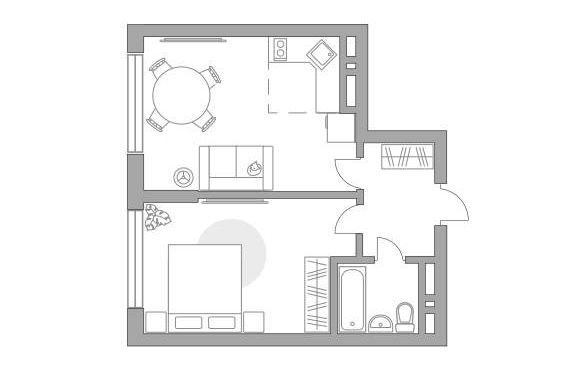 Квартира, 44.5 м²