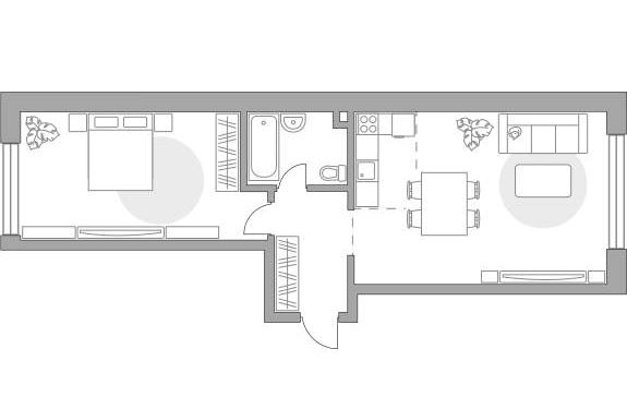 Квартира, 60.12 м²