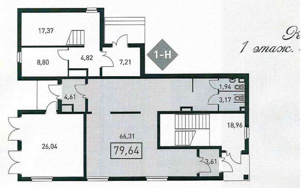 Коммерческая недвижимость, 78.98 м²