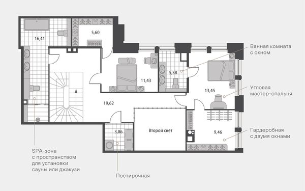 Квартира, 177.0 м²