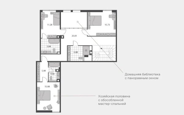Квартира, 178.0 м²