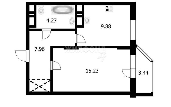 Квартира, 38.3 м²