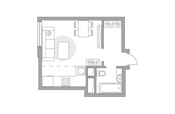 Квартира, 26.28 м²
