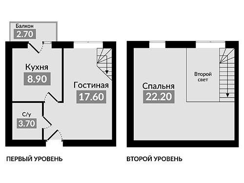 Квартира, 50.4 м²