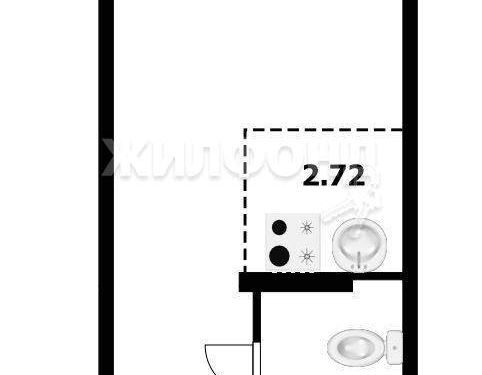 Квартира, 21.0 м²